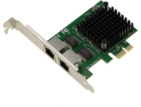 KALEA-INFORMATIQUE 2,5G x2 LAN Gigabit Ethernet 2 porte RJ45 Doppio chipset Intel I226 SRKTU Scheda controller di rete PCIe Supporto 10 100 1000 2500 1 G 2,5 G