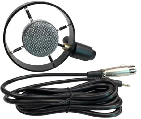 Luobannm Micrófono Retro Vintage, Modelo de Micrófono Clásico, Accesorio para Fotografía de Escenario, Micrófono de Condensador para Grabar Videos.