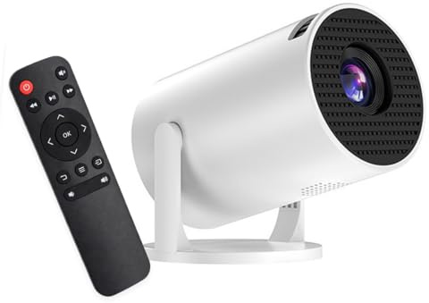 YUEHISY Mini Videoproiettore WiFi, Proiettore Cinematografico Portatile per Home Theater con WiFi Stabile e Porte Multiple, Rotazione di 240° e Funzionamento Silenzioso