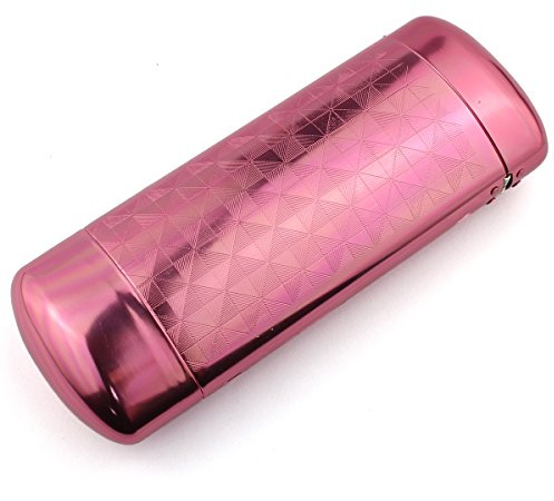 Ezeso - Funda de protección rígida de metal para gafas, rojo, Talla única
