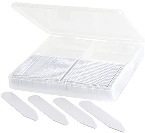 200 Plastic Collar Stays For Men Dress Shirts 2.2 inch