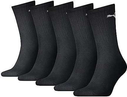 PUMA Unisex Crew Socken, Schwarz, 39-42 EU