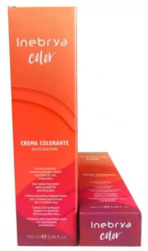 Crema colore permanente per capelli con semi di lino e aloe vera 100ml INEBRYA 4.20 castano viola cherry