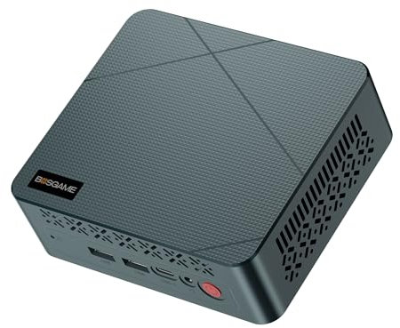 BOSGAME E2 Mini PC Ryzen 5 3550H Processor(4C/8T, Up to 3.7 Ghz) 16GB RAM 512GB NVMe SSD Mini Desktop Computers, Type-C, Dual HDMI 2.0, RJ45 LAN, Wi-Fi5/BT 5.0, for Business and Office