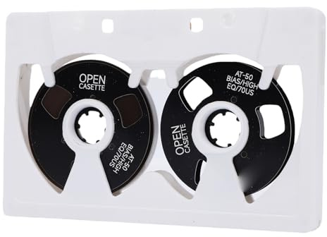 Yanmis Reel-to-Reel-Kassettenband, 50 Minuten, Doppelseitig, Normale Vorspannung, Typ I-Aufnahmeband für Musik, mit ABS-Gehäuse und Rädern aus Aluminiumlegierung