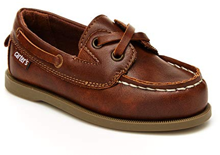 Carter's Unisex-Child Bauk Slip-On Dress Shoe, Light Brown