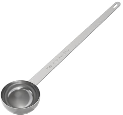LEIFENY 1PCS 2 Tablespoon Coffee Scoop, 9.5 Long Handle Measuring Spoon, Two tbsp (30 ml) Stainless Steel Scooper