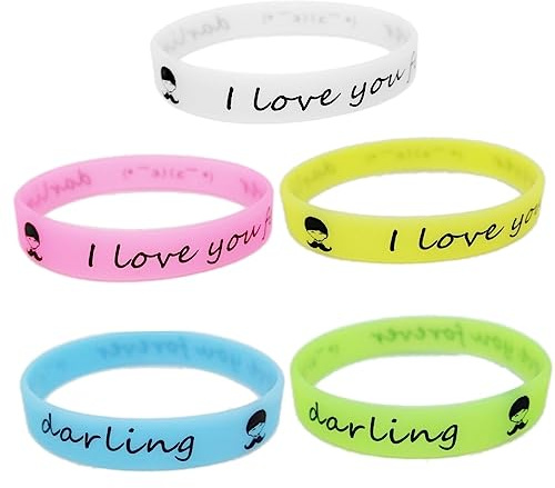 Happyyami Braccialetti Luminosi in Silicone 25 Pezzi, Comodi da Indossare, per Scuola e Carnevale, Fasce per Polsi Colorate e Personalizzabili