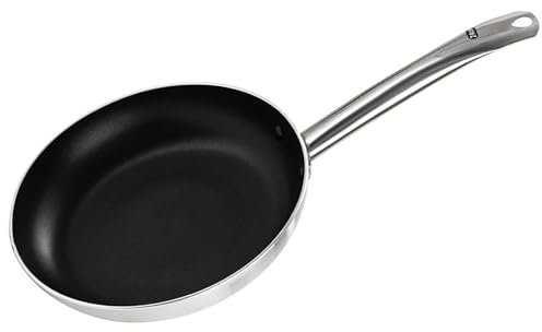 NOPIEJD Fiskpanna, 10 tums gjutjärnsfärdighet, lämplig för restauranger, hotell, hemmakök, köksredskap, induktionsspisar, gasspisar, F-fria krukor