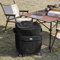 HipierFx Nevera Portátil con Ruedas 40 litros Plegable Nevera Playa a Prueba de Fugas para Picnics Camping y Playa (Negro)