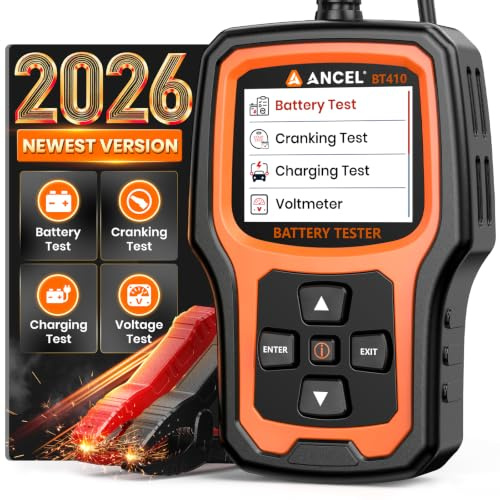 12V 24V Comprobador de Baterías de Coche 100-2000CCA para Plomo y Litio BAT