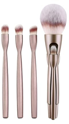 Makeupborstset professionella bärbara borst | Powder Foundation borstkit för hemsalong daglig resa kontor pendling affärer nybörjare flickor