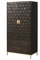 MASSIVMOEBEL24.DE Diamond Schrank für Schlafzimmer massives Mango Holz, Kleiderschrank Massivholz grau geölt mit 1 Kleiderstange, 2 Schubkästen, 4 Fächer, Touch-to-Open Türen