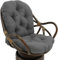 Rattani Auflage/Polster für Schaukelstuhl, Schaukelkissen Ersatz Outdoor/Indoor, Weich Verdickt Waschbar Sitzkissen Fester Twill Drehstuhl Schaukelstuhl Kissen rutsc (Light Grey)