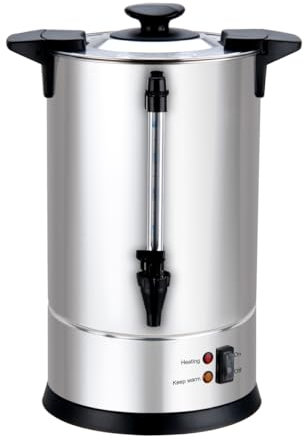 LOUIS TELLIER - Percolateur à café professionnel - Capacité 6,3 L - 50 tasses - INOX - Filtre en inox - Robinet anti-gouttes