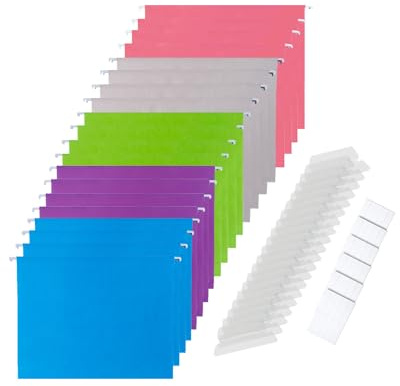 Chokoter Scatola portadocumenti ignifuga, con serratura, portatile, sicura da ufficio, per appendere lettere/cartelle legali, 16,1 x 12,9 cm (divisori non inclusi) (25 cartelle sospese)