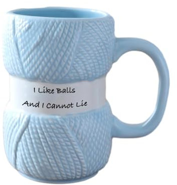 CAPIJIONG 420ml/14oz Color Wool Ball Mark Mark Cup Creative Simple Belt Cup-Blue