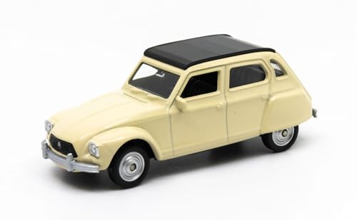 OPO 10 - Auto in Miniatura Welly in Scala 1/64 (3 Inches), Compatibile con Citroen Dyane, Colore Crema - 52443