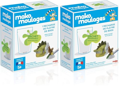 Dujardin - Mako Créations - Recharge de Pltre - Kit de Loisirs Créatifs, Blanc (Lot de 2)