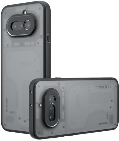 TQLGY Matte Case for Nothing Phone 4a 6.78-Inch, Shockproof Military Grade Drop Protection, Frosted Translucent Skin-Touch Hard Back Slim Phone Cover, Black
