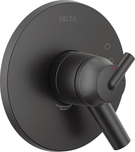 DELTA Faucet T17059-BL Trinsic Monitor 17 Series Valve Only Trim, Matte Black