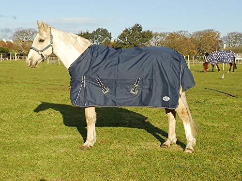 Rhinegold Torrent Outdoor Rug-Lightweight.no Fill 6/3-Alfombra para Exteriores, Color Azul Marino, Unisex, 6'3