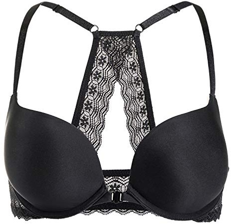 DOBREVA Sujetador Push up Invisible para Mujer | con Aros, con Relleno, Escote Profundo