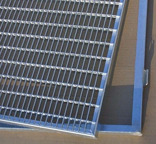 SPH Gitterrost verzinkt300x500mm mit ZARGE Maschenweite 30x10mm Gesamthöhe 23mm