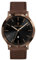 Lilienthal Berlin Herrenuhr Huxley in Bronze/Schwarz – Armbanduhr am braunen Leder-Armband – aus 316L Chirurgenstahl mit einem Quarzuhrwerk & saphirgehärtetem Mineralglas – 40 mm