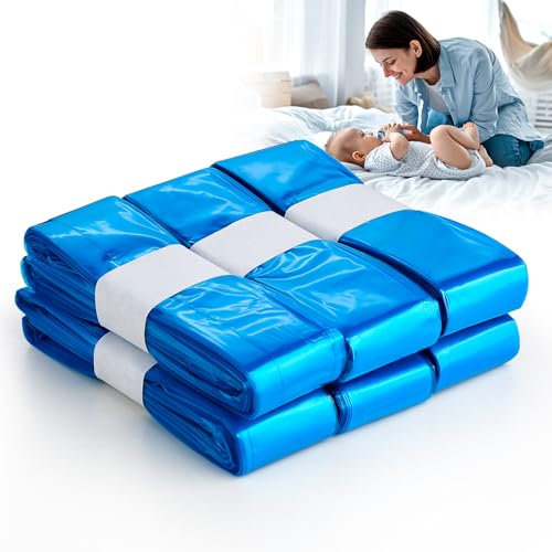 Tuocal Nappy Bin Refills, 6 Pack Diaper Disposal Refills 4.5M Environmentally Friendly Diaper Bin Refills Nappy Disposal Bags Compatible with Tommee Tippee,Angelcare and Spross Diaper, Twist & Click