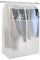 GQC Kleiderschutzhülle für Kleidung, 80 x 50 x 120 cm, Kleiderschutz für Kleiderschränke, Kleiderständer, Abdeckung mit transparentem Fenster, Kleiderstangenabdeckungen für Anzug, Mantel, Kleid,