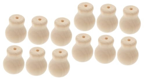 PRETYZOOM 2 Sätze Blinde Kabelaufwicklung Zugschnur Zum Aufhängen Enden Der Jalousienschnur Schnur Fällt Ersatzschnurknopf Griffe Für Vorhänge Ersatz-zugschnurknopf Hölzern 6 Stück * 2