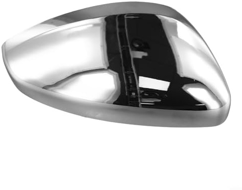 Volakebeing Pour Peugeot-2008 Coque de rétroviseur de porte côté droit 2014-2018, Extérieur, Remplacement, Plastique ABS avec placage chromé, Installation à clip (droite)