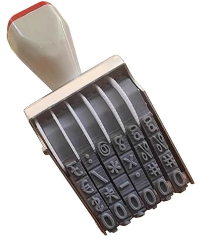 Numbering Stamp Changeable Digits Number Stamp Multifunctional 0-9 Number Stamp Business Stamp Rotating Number Stamp