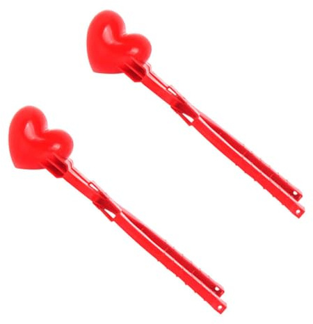 Abaodam Clip a Forma di Cuore per Palle di Neve 2 Pezzi Creatore di Palle di Neve in Plastica Sicura per Giocattolo da Gioco All’Aperto per Inverno e Spiaggia