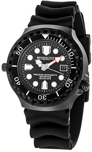 Riedenschild Herrenuhr Taucheruhr 1000M Citizen Kaliber 1S13 Uhrwerk mit Helium Ventil und Leuchtindex, Schraubkronen