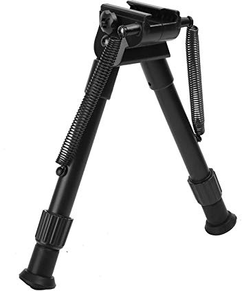 AILOVA Tactical Bipod, Swivel Tiltable Bipod w/Sling Mount Barrel Clamp Adjustable Height from 6.5 to 7.0 for Hunting