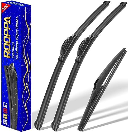 3 wipers Replacement for 2014-2021 Jeep Grand Cherokee, Windshield Wiper Blades Original Equipment Replacement - 22/21/11 (Set of 3) U/J HOOK