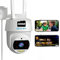 2K 4MP Camera Surveillance WiFi Exterieure avce Carte SD 32G Gratuite, UCOCARE 360° Caméra IP, Suivi Auto, Enregistrement 24h/24, Détection Humaine, Vision Nocturne Couleur, IP67, Audio Bidirectionnel