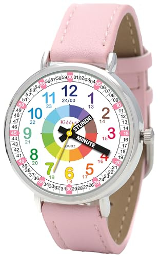 Kiddus Lernuhr Kinder, Analoge Armbanduhr ab 5 Jahren, Jungen Mädchen