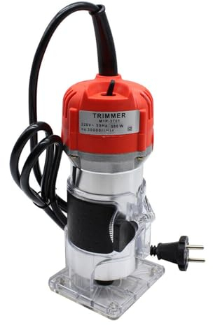 Loobiiny Fresatrice elettrica da 800 W, fresatrice per legno con una sola mano, fresatrice elettrica a mano per legno, fresatrice per bordi