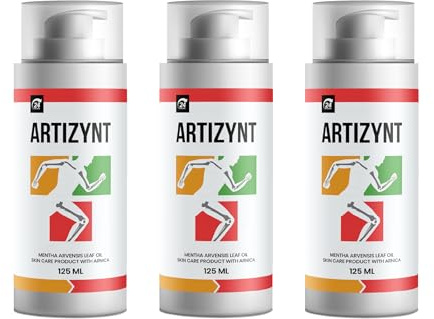Artizynt Crema per la cura della pelle con olio di foglie di Mentha Arvensis e arnica, 125 ml (2+1 gratis)