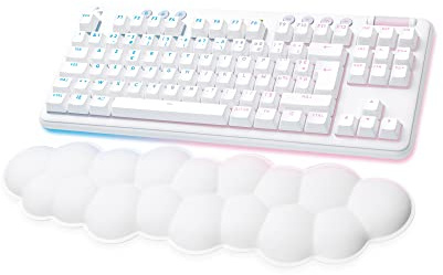 G715 Wireless Gaming Keyboard - Off White - FRA - 2.4GHZ/BT - N/A - Central - Linear