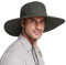 Gisdanchz Anti UV UPF50+ Sombrero Sol Hombre, Lare Bord, Verano Malla Transpirable, Cubierta de Sombrero Extraíble, Removable - Oliva Verde, 58