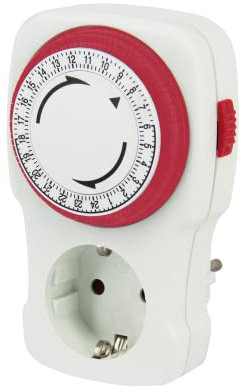 POLY POOL - PP1405 Temporisateur Prise Électrique Programmateur Quotidien 250V, Minuterie Programmable pour Fiche Électrique Temporisée, Minuterie Prise Électrique Allemande Cycle Quotidien