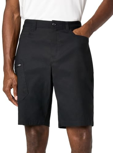 Eddie Bauer Men's Athletic Fit Fixed Waist Active Performance Rainier Shorts, Black Rainier, 34