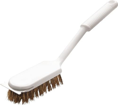 haug bürsten - Spazzola per barbecue – Rivestimento: 19 mm in ottone – Dimensioni: 295 x 48 x 70 mm – Colore: Bianco – Made in Germany