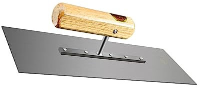 UKCOCO Cartón De Yeso Espátula De Cemento Concreto Llana De Hormigón Paleta De Albañilería Alisado De Hormigón Taladro De Hormigón Llana De Acabado Plana Llana Plana Para De Madera Silver