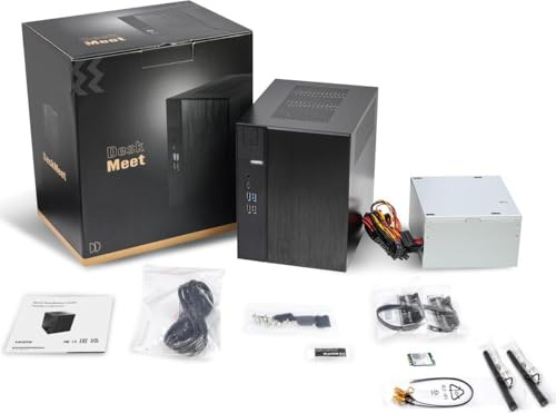 ASRock DeskMeet X600 Barebone Kit - AM5, Ryzen 9000/8000/7000, DDR5-7200+, PCIe 4.0 x16, Dual M.2 (Gen5+Gen4), USB4, 500W PSU 8L Compact (senza CPU/RAM/Storage)