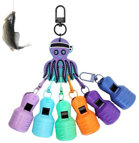 Housse Hameçon Pêche - Protecteur Appât Étanche | Accessoires Pêche Bateau, Protections Étanches Pour Appâts De Seiche, Lot De 6, Pour Les Pêcheurs Se Préparant Tournois En Bateau